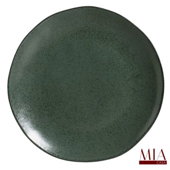 Prato Raso Orgânico Stoneware Araúco/Greenery Porto Brasil