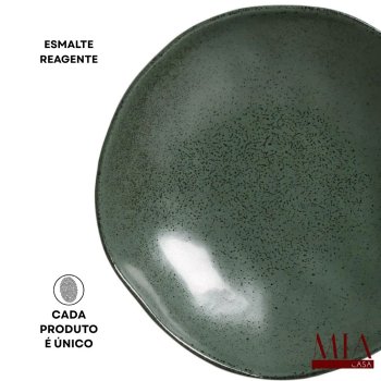 Prato Fundo Orgânico Stoneware Araúco/Greenery Porto Brasil