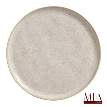 Prato Raso Bio Stoneware Latte Porto Brasil