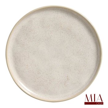 Prato de Sobremesa Bio Stoneware Latte Porto Brasil