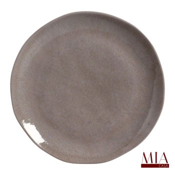 Prato Raso Orgânico Stoneware Shimeji Porto Brasil