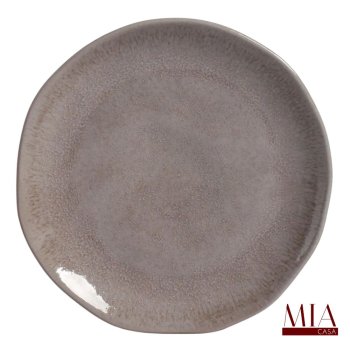 Prato de Sobremesa Orgânico Stoneware Shimeji Porto Brasil