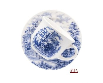 Xícara de chá 200Ml Com Pires Donna Cena Inglesa