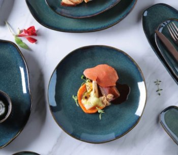 Prato Raso Orgânico Oceano Ø26,5cm