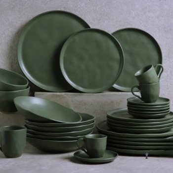 Pratos Raso Bio Stoneware Leaf Ø27,5cm