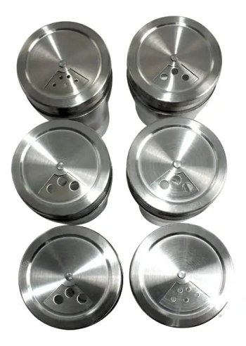 Porta Condimentos Giratório Inox com 6 Potes